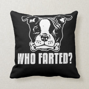 Boston Terrier lustig, wer Farted Kissen