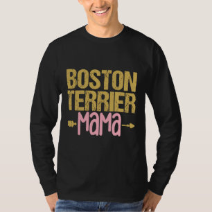 Boston Terrier Mama Dog Angepasst T-Shirt