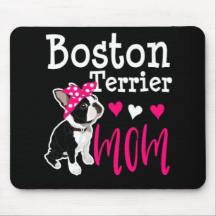 Boston Terrier Mama Hund Eigentümer Funny Geschen Mousepad