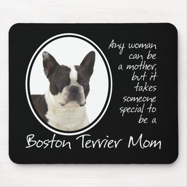 Boston-Terrier-Mama Mousepad (Vorne)