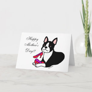 Boston Terrier Mama (Muttertagsgeschenke) Karte