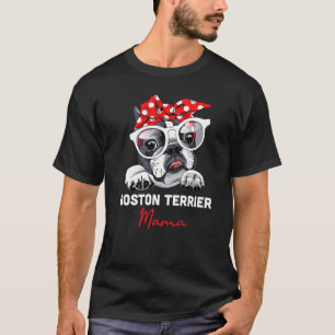 Boston Terrier Mama Niedlich Bostie Dog Mama Girls T-Shirt