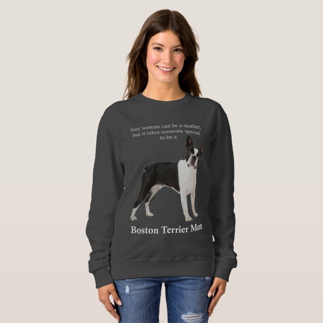 Boston Terrier Mama Sweatshirt (Vorne ganz)