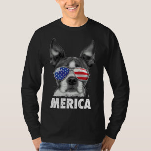 Boston Terrier Merica 4. Juli für Männer Frauen B T-Shirt