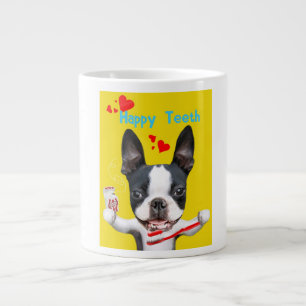 Boston Terrier Mirabelle Happy Teeth Tasse
