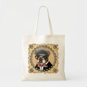 Boston Terrier mit Brille Tragetasche