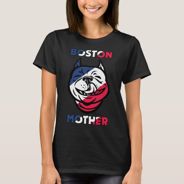 Boston Terrier Mother T-Shirt (Vorderseite)