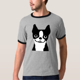 Boston Terrier  Niedlicher Cartoon - Hund T-Shirt
