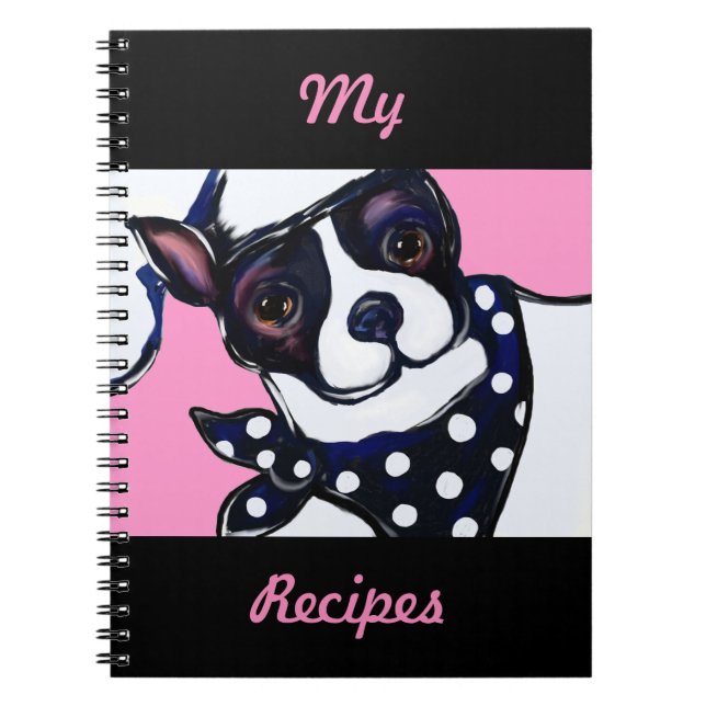 BOSTON TERRIER NOTIZBLOCK (Vorderseite)