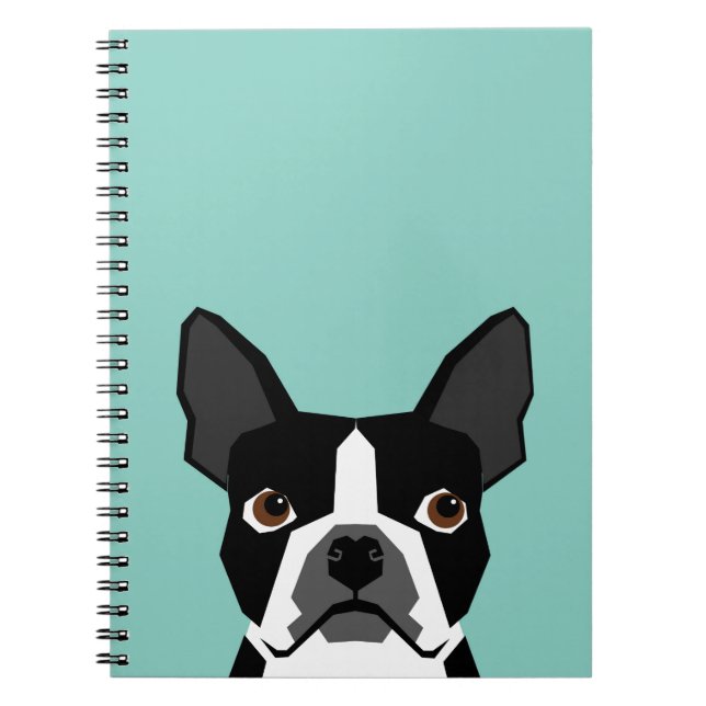 Boston Terrier Notizblock (Vorderseite)