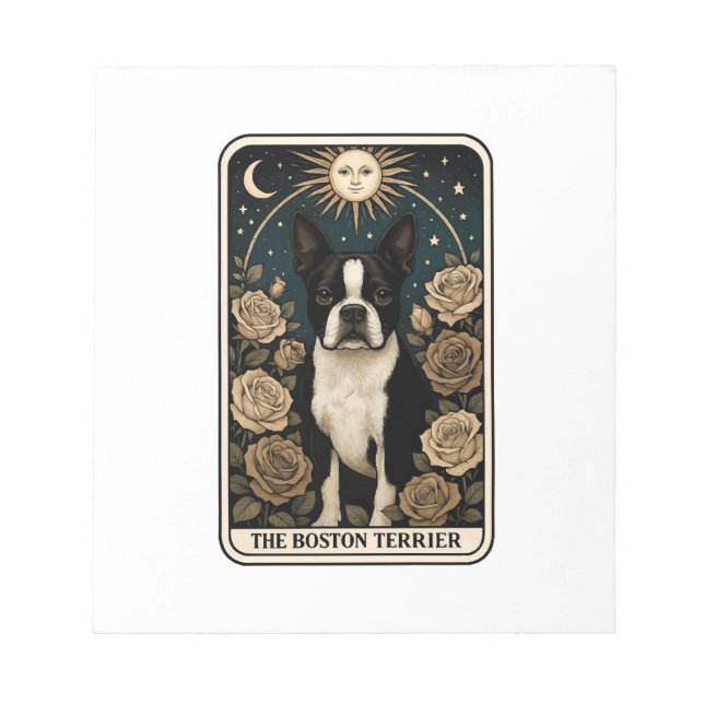 Boston-Terrier Notizblock (Vorderseite)
