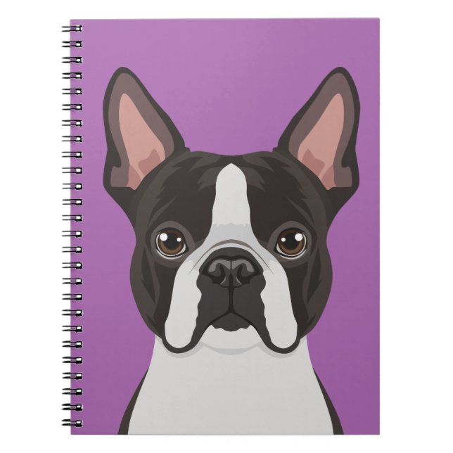 Boston Terrier Notizblock (Vorderseite)