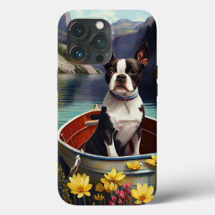 Boston Terrier on a Paddle: Ein Landschaftliches A Case-Mate iPhone Hülle