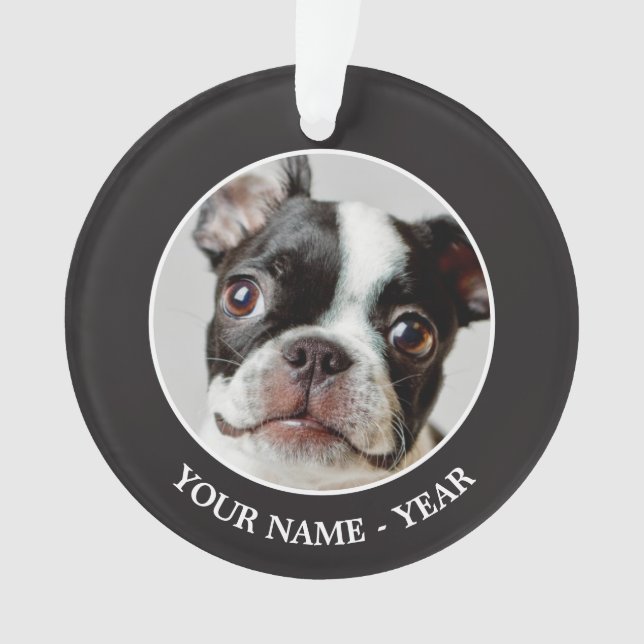 Boston Terrier Ornament (Vorderseite)