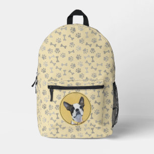 Boston Terrier Painting - Niedliche Original Dog A Bedruckter Rucksack