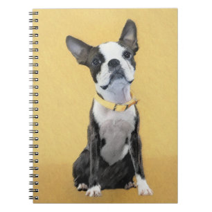 Boston Terrier Painting - Niedliche Original Dog A Notizblock