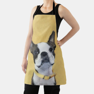 Boston Terrier Painting - Niedliche Original Dog A Schürze