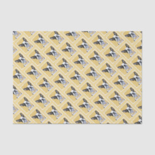 Boston Terrier Painting - Niedliche Original Hund  Seidenpapier