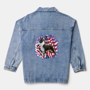 Boston Terrier Patriot Jeansjacke