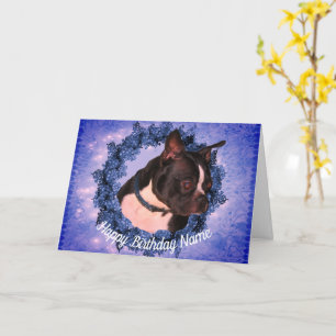 Boston Terrier Personalisiert Birthday Card Karte