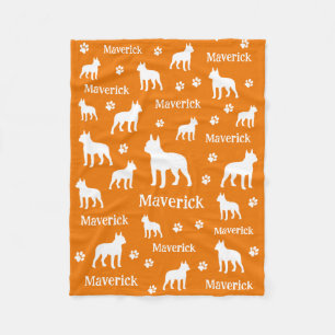 Boston Terrier Personalisiert Blanket Fleecedecke