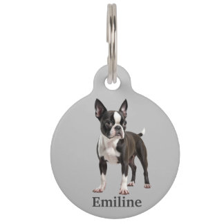 Boston Terrier Personalize Haustiermarke