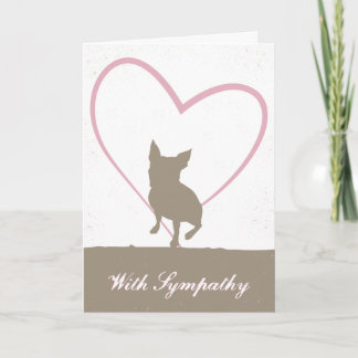 Boston Terrier Pet Loss Beileid Card Karte