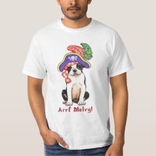 Boston Terrier Pirate T - Shirt