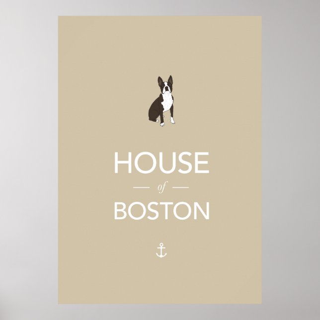 Boston Terrier Plakatdruck Poster (Vorne)