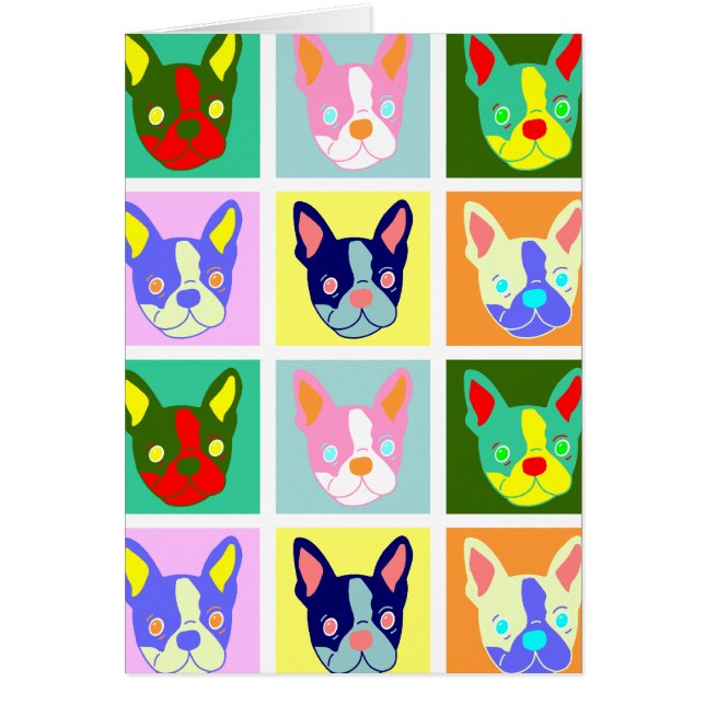 Boston-Terrier-Pop-Kunst (Vorne)