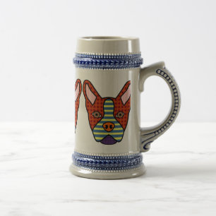 Boston-Terrier-Pop-Kunst Bierglas