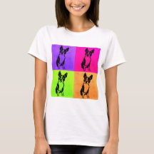 Boston-Terrier-Pop-Kunst-Shirt
