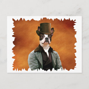 Boston Terrier Postcard Nobility Dogs Geschenk Postkarte