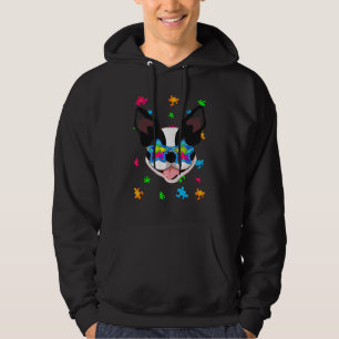 Boston Terrier Puzzle Autism Awareness Hund Hoodie