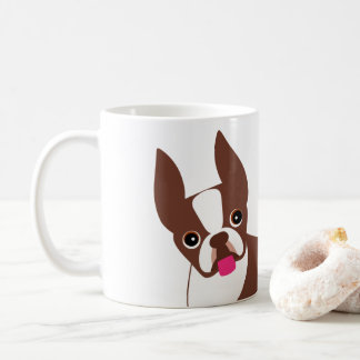 Boston Terrier Red Brown und White Kaffeetasse