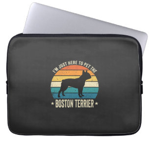 Boston Terrier Retro Hundeliebhaber Grafik_1 Laptopschutzhülle