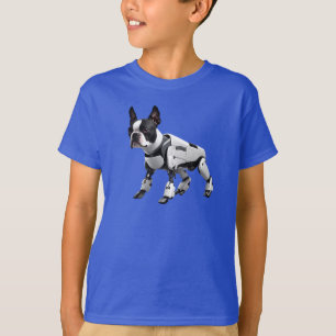 Boston Terrier Robot Kinder T-Shirt