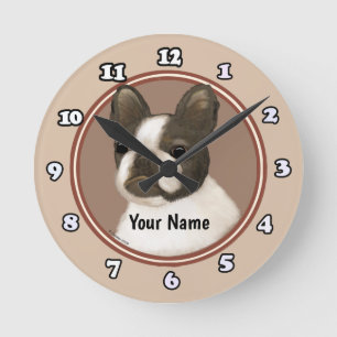 Boston Terrier Runde Wanduhr