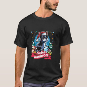 Boston Terrier Santa Claus Kaffee Tasse Merry Chri T-Shirt