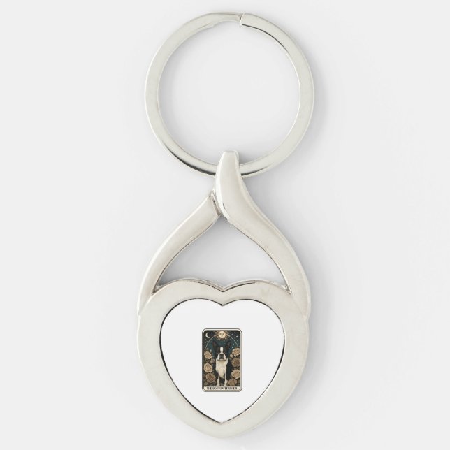Boston-Terrier Schlüsselanhänger (Vorderseite)