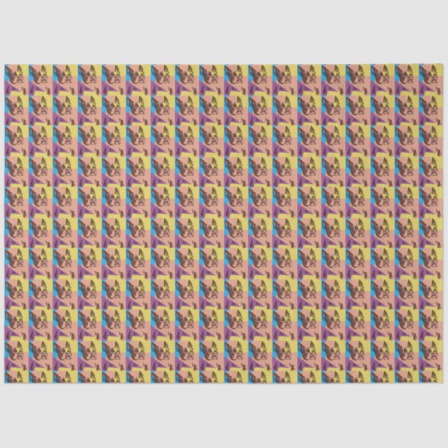 Boston Terrier Seidenpapier (Vorderseite)