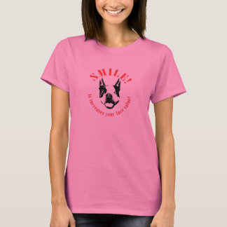 Boston Terrier Smile - Gesichtserkennung T-Shirt