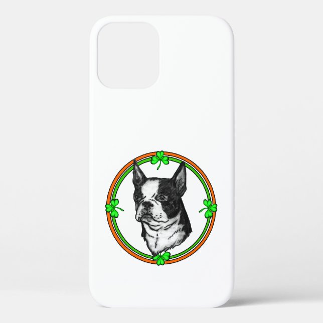 Boston Terrier St Patrick's Day Case-Mate iPhone Hülle (Rückseite)