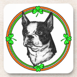 Boston Terrier St Patrick's Day Untersetzer