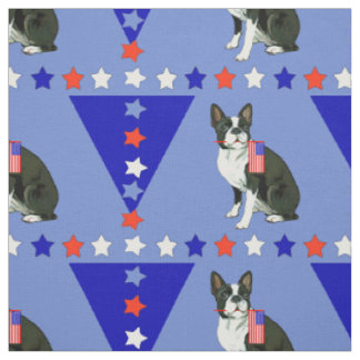 Boston Terrier Stars Stoff