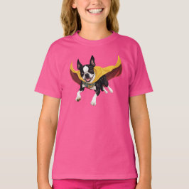 Boston Terrier Superhero Kid's T - Shirt
