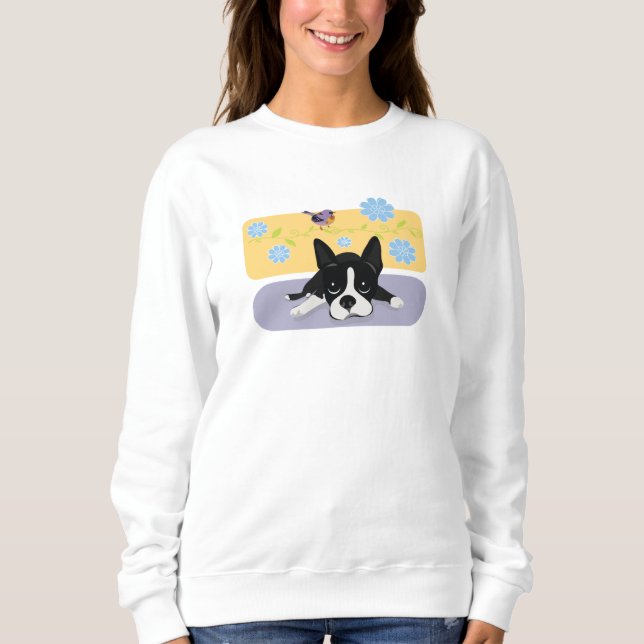 Boston Terrier Sweatshirt (Vorderseite)