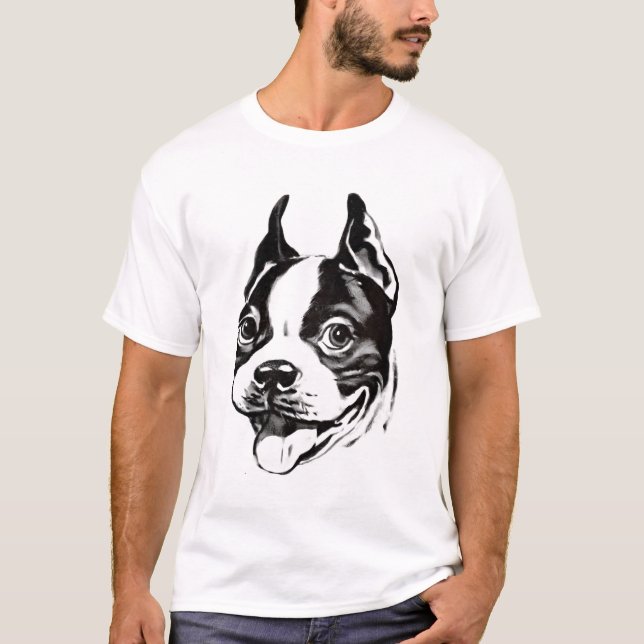 Boston-Terrier-T - Shirt (Vorderseite)