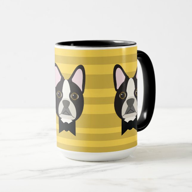 Boston Terrier Tasse (VorderseiteRechts)