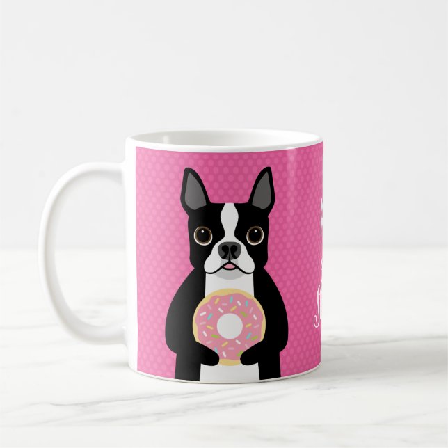 Boston Terrier Tasse (Links)